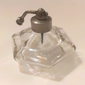 Vintage Duray Clear Glass Perfume Bottle Atomizer